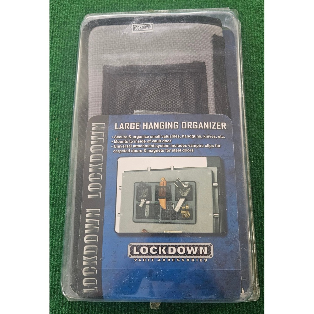 Lockdown Large Hanging Organizer Vault Accessories Handgun Knife‎ Secure Storage